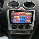 Ford Focus 2 Araç Multimedya Android Ekran Carplay Navigasyon Double Teyp 2+32 9" 05-11 Silver CADENCE
