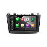 Mazda Mazda 3 Araç Multimedya Android Ekran Carplay Navigasyon Double Teyp 2+32 9" 10-13 Black CADENCE