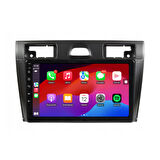 Ford Fiesta Araç Multimedya Android Ekran Carplay Navigasyon Double Teyp 4+64 9" 06-08 Black BLUEWAY