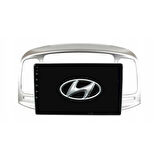 Hyundai Accent Era Araç Multimedya Android Ekran Carplay Double Teyp 4+64 9" 06-12 Silver BLUEWAY