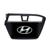 Hyundai i20 Araç Multimedya Android Ekran Carplay Navigasyon Double Teyp 4+64 9" 14-18 Black BLUEWAY