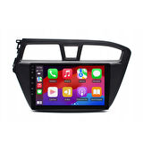 Hyundai i20 Araç Multimedya Android Ekran Carplay Navigasyon Double Teyp 4+64 9" 14-18 Black BLUEWAY