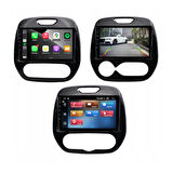 Renault Captur Araç Multimedya Android Ekran Carplay Double Teyp 4+64 9" 13-19 P.Black BLUEWAY