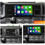 Volkswagen Caravella Araç Multimedya Android Ekran Carplay Double Teyp 4+64 9" 15-20 Black BLUEWAY