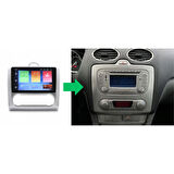 Ford Focus 2 Araç Multimedya Android Ekran Carplay Double Teyp 4+64 9" 05-11 Dijital Silver CADENCE
