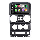 Jeep Wrangler Araç Multimedya Android Ekran Carplay Navigasyon Double Teyp 4+64 9" 07-10 Black CADENCE
