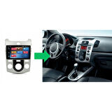 Kia Cerato Araç Multimedya Android Ekran Carplay Navigasyon Double Teyp 4+64 9" 08-13 Silver CADENCE