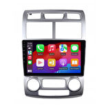 Kia Sportage Araç Multimedya Android Ekran Carplay Double Teyp 4+64 9" 05-09 Silver CADENCE Std