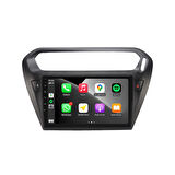 Peugeot 301 Araç Multimedya Android Ekran Carplay Navigasyon Double Teyp 4+64 9" 12-20 Black CADENCE