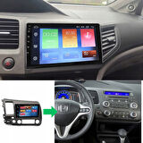 Honda Civic Fb7 - Araç Multimedya Ekran - 6GB 128GB - S - Gri - 2012 - 2015 - 9 Inch - UPG - MYWAY