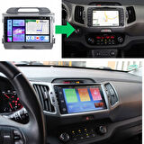 Kia Sportage - Araç Multimedya Ekran - 6GB 128GB - S - Gri - 2010 - 2015 - 9 Inch - UPG - MYWAY