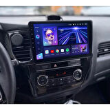 Mitsubishi Outlander - Araç Multimedya Ekran - 6GB 128GB - S - Piano Black - 2013 - 2020 - 9 Inch - UPG - MYWAY