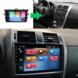 Toyota Corolla - Araç Multimedya Ekran - 6GB 128GB - Küçük - GRİ - 2007 - 2013 - 9 Inch - UPG - MYWAY