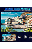 T11 Pro Taşınabilir Android Tv 1080p Destekli Projeksiyon Cihazı 5g Wi-fi 5.1 Bluetooth Ev Sineması