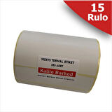 100x75 Termal Etiket 15 Rulo | 5.250 adet Termal barkod etiketi