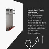 Modern Dekoratif Cam Tablo 3D Efektli Soyut Kadın Yüzü Siyah Beyaz Akışkan Lüks Salon Ofis Dekoru