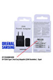 EP-T2510N TYPE C Şarj Aleti 25W Süper Hızlı Type-C Şarj Adaptörü (Samsung Türkiye Garantili)