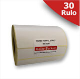 100x80 Termal Etiket 30 Rulo | 9.000 adet Termal barkod etiketi