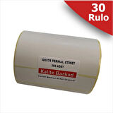 100x75 Termal Etiket 30 Rulo | 10.500 adet Termal barkod etiketi