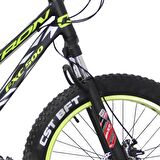 Kron FXC 500 24 Md 13 Fat Bike Dağ Bisikleti Mat Siyah-Neon Sarı-Gri