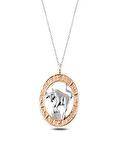 925 Ayar ​Gümüş Rose Boğa Burcu Kadın Gümüş Kolye