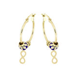 Altın Sonsuzluk Halka Küpe