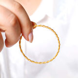 50 gr(2*25)(gram) 22 Ayar İşçiliksiz Paftalı Burma Bilezik