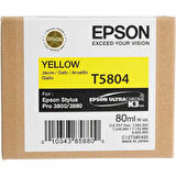 Epson T5804 Sarı Orjinal Kartuş