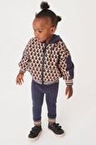 Pamuklu Brown Bunny Zip Kapüşonlu Alt Üst Takım