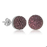 925 Ayar Gümüş Kristal Çivili Kadın Küpe