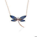 Gümüş Rose Yusufçuk Kadın Kolye