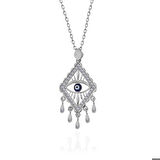 925 Ayar Gümüş Nazarlı Göz Kadın Kolye