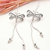 925 Ayar Gümüş Telkari Sallantılı Yusufçuk Kadın Küpe