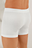 Erkek Paket Likralı Boxer Beyaz Tme031 6'lı