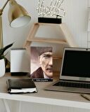Mavi Renk Mermer Desen Cam Tablo
