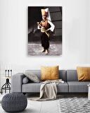 Satranç Taşları Cam Tablo