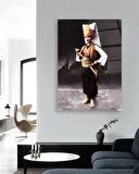 Satranç Taşları Cam Tablo