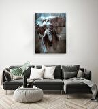 Neon Efekt Aslan Cam Tablo