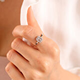 Beyaz Altın Baget Yüzük