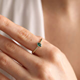 Altın Doğum Taşı Yüzükler 14 Ayar/Ay'lara Göre Taş Rengi