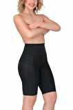 Kadın Siyah Karyoka Destekli Uzun Paçalı Boxer Korse 2923