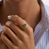 Vintage Sedefli Eye Altın Yüzük