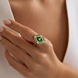 Emerald Vision 14 Ayar Altın Yüzük