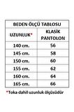 Kahverengi Büyük Beden Suni Deri Düz Renk 3.5 cm.lik Klasik Kemer - 8009-Battal