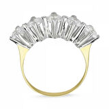 Altın 5 Taş Yüzük SWAROVSKİ Taşlı