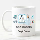 Bayan Göz Doktoruna Hediye Kupa Bardak