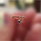 Nazar Boncuk'lu Altın Yüzük 14K Gold