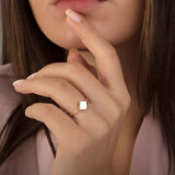 Karo Sarı Altın Yüzük 14K