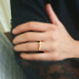 Baget Taşlı Altın Yüzük