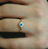 Göz Altın Yüzük Mineli